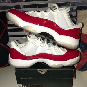 Cherry 11 Jordan low tops size 11